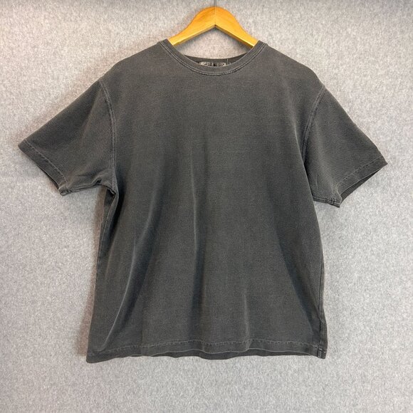 Eddie‎ Bauer Womens Gray Cotton Crewneck Short Sleeve T-Shirt Vintage Size Large - Picture 1 of 8